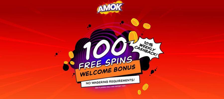 Amok Casino free spins offer