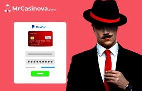 screenshot of a casino PayPal deposit