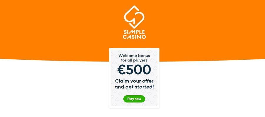 simple casino welcome bonus