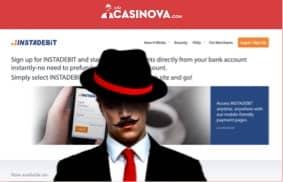 Sign up for an InstaDebit casino account