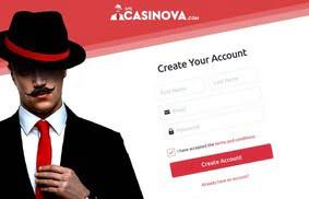 Register a casino account