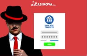 Make a casino bank transfer