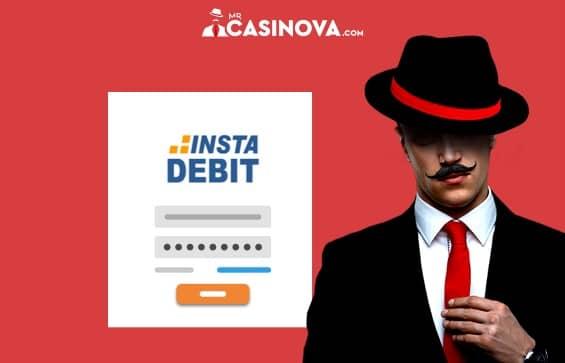 Enter banking details to use InstaDebit casinos